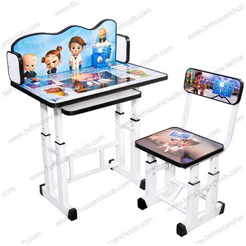 میز تحریر کودک بچه رئیس نوار مشکی M 513